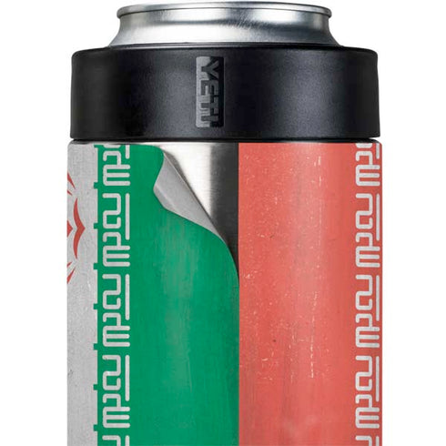 Iran Flag Distressed Yeti Colster Can Insulator  Skin